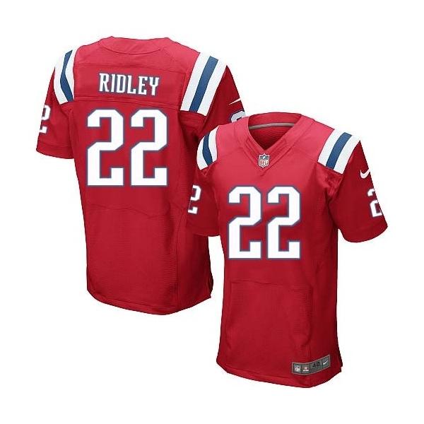 [Elite] Stevan Ridley Football Jersey -New England #22 Football Jersey(Red)