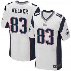 [Elite] Wes Welker Football Jersey -New England #83 Football Jersey(White)