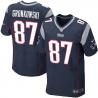 [Elite] Rob Gronkowski Football Jersey -New England #87 Football Jersey(Blue)