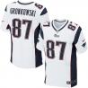 [Elite] Rob Gronkowski Football Jersey -New England #87 Football Jersey(White)
