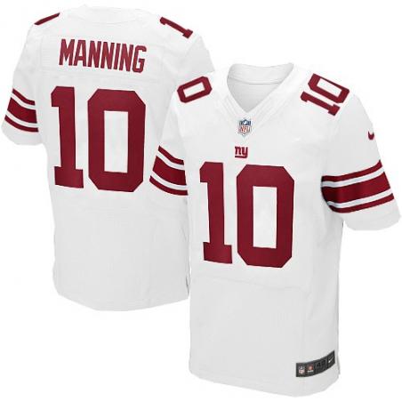 [Elite] Eli Manning Football Jersey -NY-G #10 Football Jersey(White)