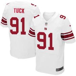[Elite] Justin Tuck Football Jersey -NY-G #91 Football Jersey(White)