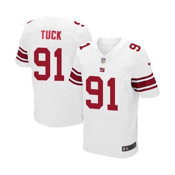 [Elite] Justin Tuck Football Jersey -NY-G #91 Football Jersey(White)