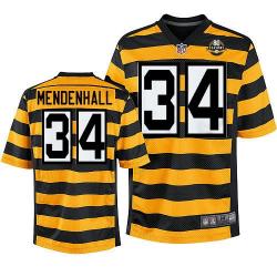 [Elite] Rashard Mendenhall Football Jersey -Pittsburgh #34 Football Jersey(Yellow 80 Seasons)