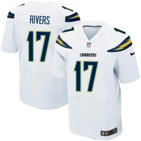 [Elite] Philip Rivers Football Jersey -San Diego #17 Football Jersey(White)