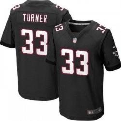 [Elite] Turner Atlanta Football Team Jersey -Atlanta #33 Michael Turner Jersey (Black)