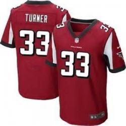 [Elite] Turner Atlanta Football Team Jersey -Atlanta #33 Michael Turner Jersey (Red)