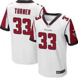 [Elite] Turner Atlanta Football Team Jersey -Atlanta #33 Michael Turner Jersey (White)