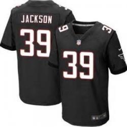 [Elite] Jackson Atlanta Football Team Jersey -Atlanta #39 Steven Jackson Jersey (Black)