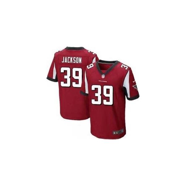 [Elite] Jackson Atlanta Football Team Jersey -Atlanta #39 Steven Jackson Jersey (Red)