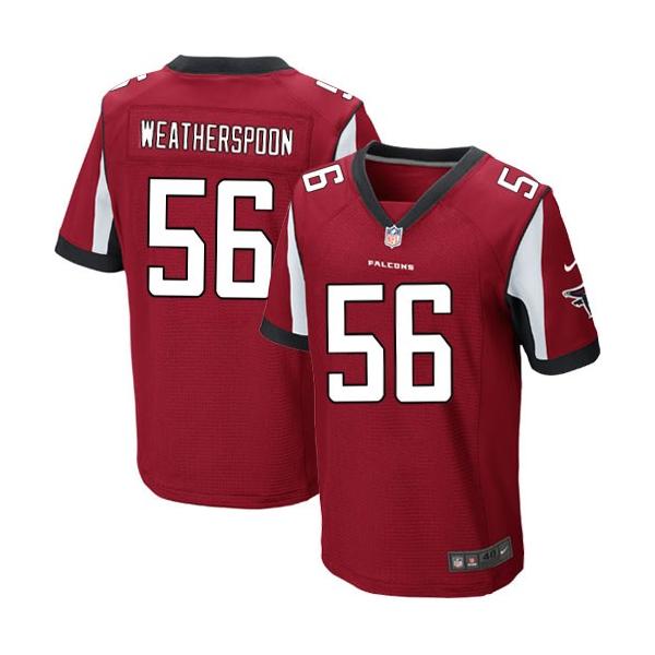 [Elite] Weatherspoon Atlanta Football Team Jersey -Atlanta #56 Weatherspoon Jersey (Red)
