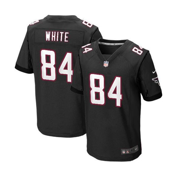 [Elite] White Atlanta Football Team Jersey -Atlanta #84 Roddy White Jersey (Black)