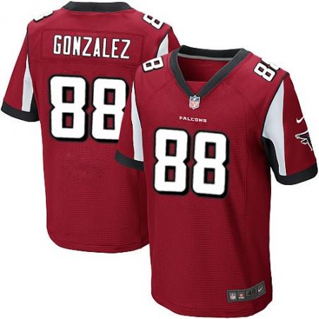 [Elite] Gonzalez Atlanta Football Team Jersey -Atlanta #88 Tony Gonzalez Jersey (Red)