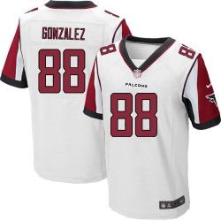 [Elite] Gonzalez Atlanta Football Team Jersey -Atlanta #88 Tony Gonzalez Jersey (White)
