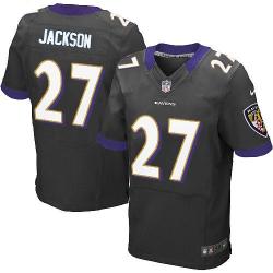 [Elite] Jackson Baltimore Football Team Jersey -Baltimore #27 Asa Jackson Jersey (Black)
