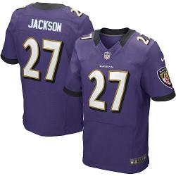 [Elite] Jackson Baltimore Football Team Jersey -Baltimore #27 Asa Jackson Jersey (Purple)