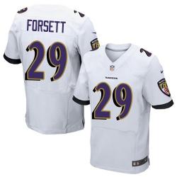 [Elite] Forsett Baltimore Football Team Jersey -Baltimore #29 Justin Forsett Jersey (White)