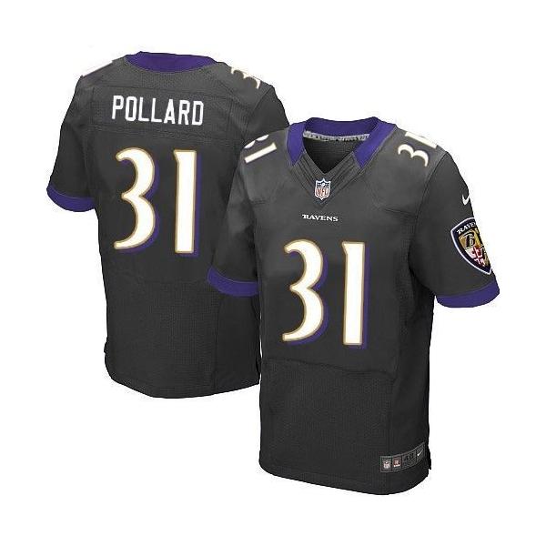 [Elite] Pollard Baltimore Football Team Jersey -Baltimore #31 Bernard Pollard Jersey (Black)