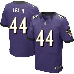 [Elite] Leach Baltimore Football Team Jersey -Baltimore #44 Vonta Leach Jersey (Purple)