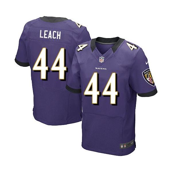 [Elite] Leach Baltimore Football Team Jersey -Baltimore #44 Vonta Leach Jersey (Purple)