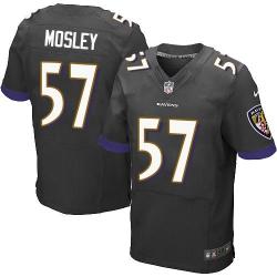 [Elite] Mosley Baltimore Football Team Jersey -Baltimore #57 C.J. Mosley Jersey (Black)