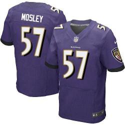 [Elite] Mosley Baltimore Football Team Jersey -Baltimore #57 C.J. Mosley Jersey (Purple)