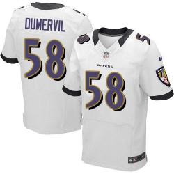[Elite] Dumervil Baltimore Football Team Jersey -Baltimore #58 Elvis Dumervil Jersey (White)