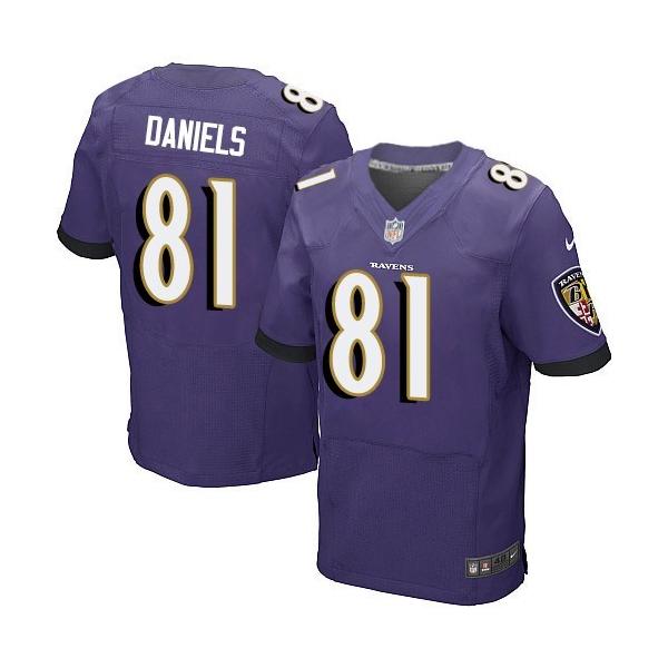 [Elite] Daniels Baltimore Football Team Jersey -Baltimore #81 Owen Daniels Jersey (Purple)