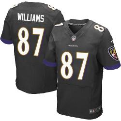 [Elite] Williams Baltimore Football Team Jersey -Baltimore #87 Maxx Williams Jersey (Black)