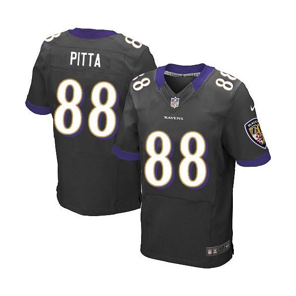 [Elite] Pitta Baltimore Football Team Jersey -Baltimore #88 Dennis Pitta Jersey (Black)