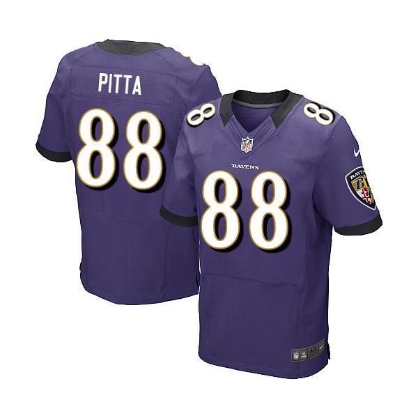 [Elite] Pitta Baltimore Football Team Jersey -Baltimore #88 Dennis Pitta Jersey (Purple)