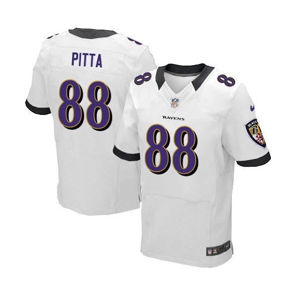 [Elite] Pitta Baltimore Football Team Jersey -Baltimore #88 Dennis Pitta Jersey (White)