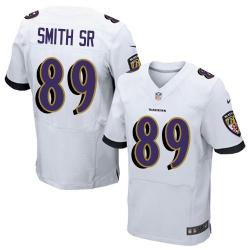 [Elite] Smith SR Baltimore Football Team Jersey -Baltimore #89 Steve Smith SR Jersey (White)