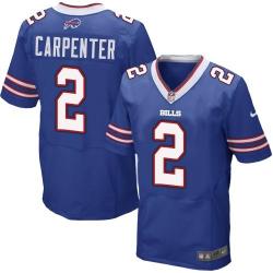 [Elite] Carpenter Buffalo Football Team Jersey -Buffalo #2 Dan Carpenter Jersey (Blue)