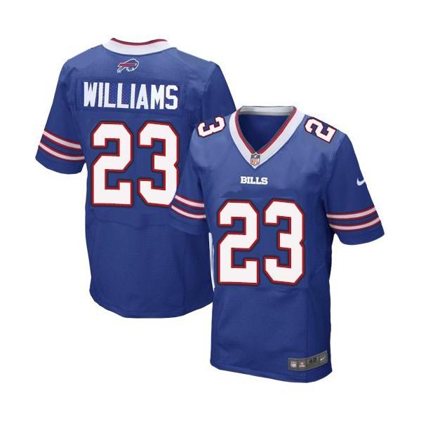 [Elite] Williams Buffalo Football Team Jersey -Buffalo #23 Aaron Williams Jersey (Blue)