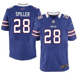 [Elite] Spiller Buffalo Football Team Jersey -Buffalo #28 C.J. Spiller Jersey (Blue)