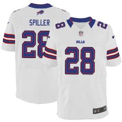 [Elite] Spiller Buffalo Football Team Jersey -Buffalo #28 C.J. Spiller Jersey (White)