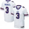 [Elite] Manuel Buffalo Football Team Jersey -Buffalo #3 E.J. Manuel Jersey (White)