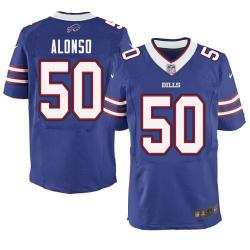 [Elite] Alonso Buffalo Football Team Jersey -Buffalo #50 Kiko Alonso Jersey (Blue)