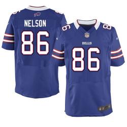 [Elite] Nelson Buffalo Football Team Jersey -Buffalo #86 David Nelson Jersey (Blue)