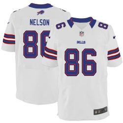 [Elite] Nelson Buffalo Football Team Jersey -Buffalo #86 David Nelson Jersey (White)