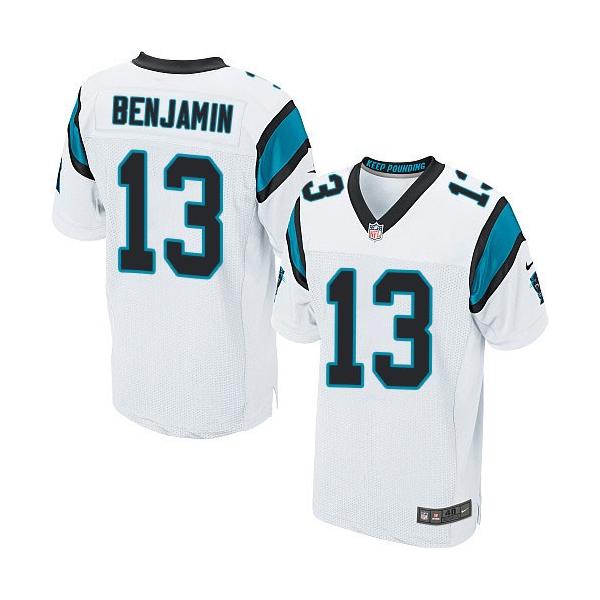 [Elite] Benjamin Carolina Football Team Jersey -Carolina #13 Kelvin Benjamin Jersey (White)