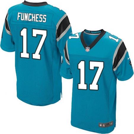 [Elite] Funchess Carolina Football Team Jersey -Carolina #17 Devin Funchess Jersey (Blue)