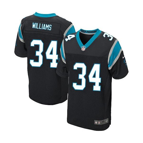 [Elite] Williams Carolina Football Team Jersey -Carolina #34 DeAngelo Williams Jersey (Black)