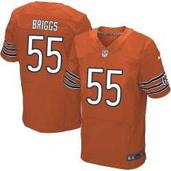 [Elite] Briggs Chicago Football Team Jersey -Chicago #55 Lance Briggs Jersey (Orange)