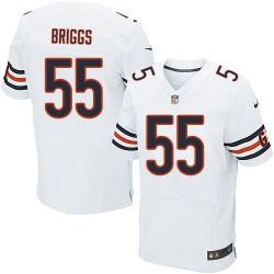 [Elite] Briggs Chicago Football Team Jersey -Chicago #55 Lance Briggs Jersey (White)