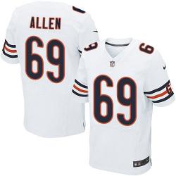[Elite] Allen Chicago Football Team Jersey -Chicago #69 Jared Allen Jersey (White)