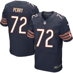 [Elite] Perry Chicago Football Team Jersey -Chicago #72 William Perry Jersey (Blue)