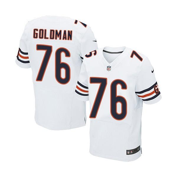 [Elite] Goldman chicago Football Team Jersey -chicago #76 Eddie Goldman Jersey (White)