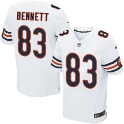 [Elite] Bennett Chicago Football Team Jersey -Chicago #83 Martellus Bennett Jersey (White)